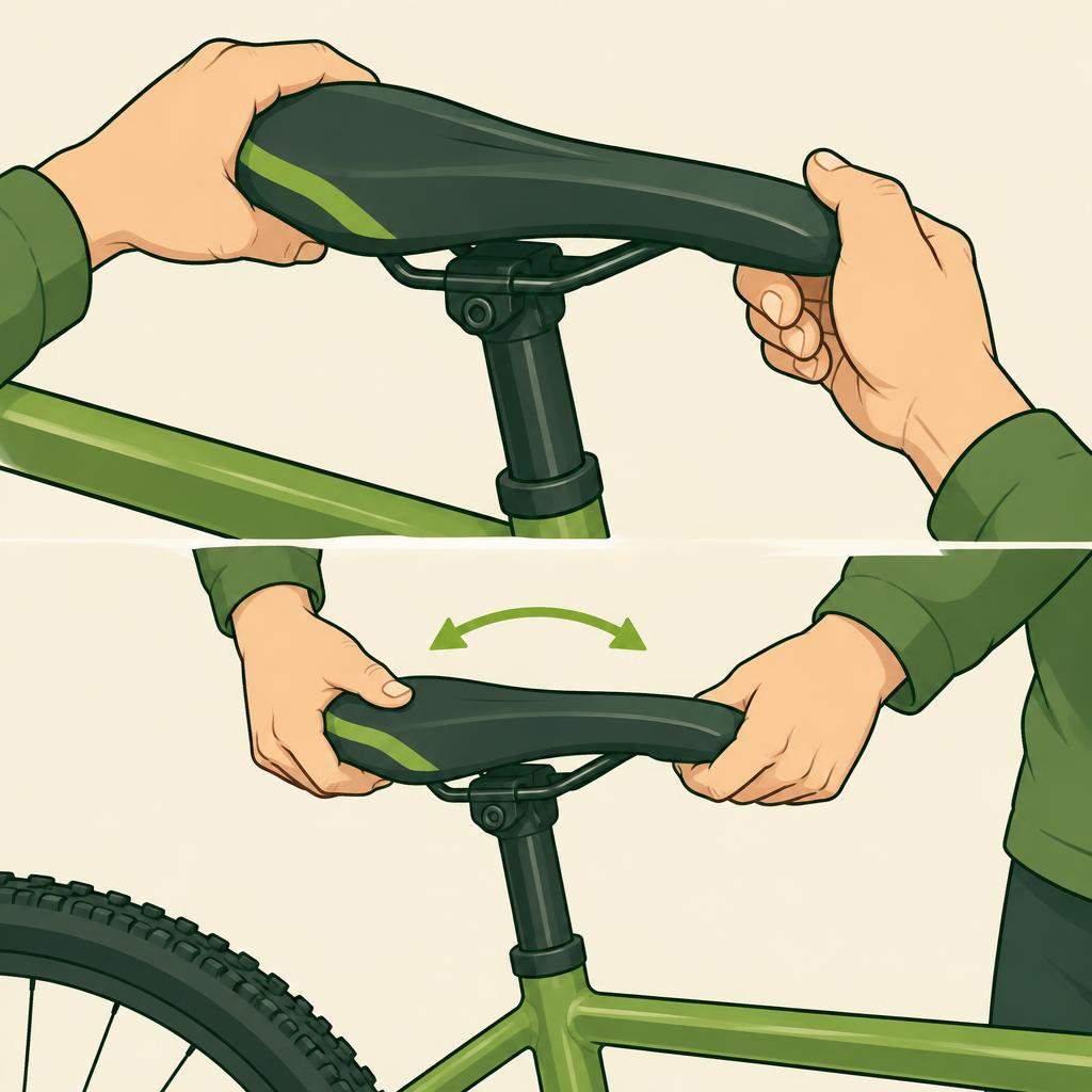 Serrer une selle de vélo lâche, étape 4