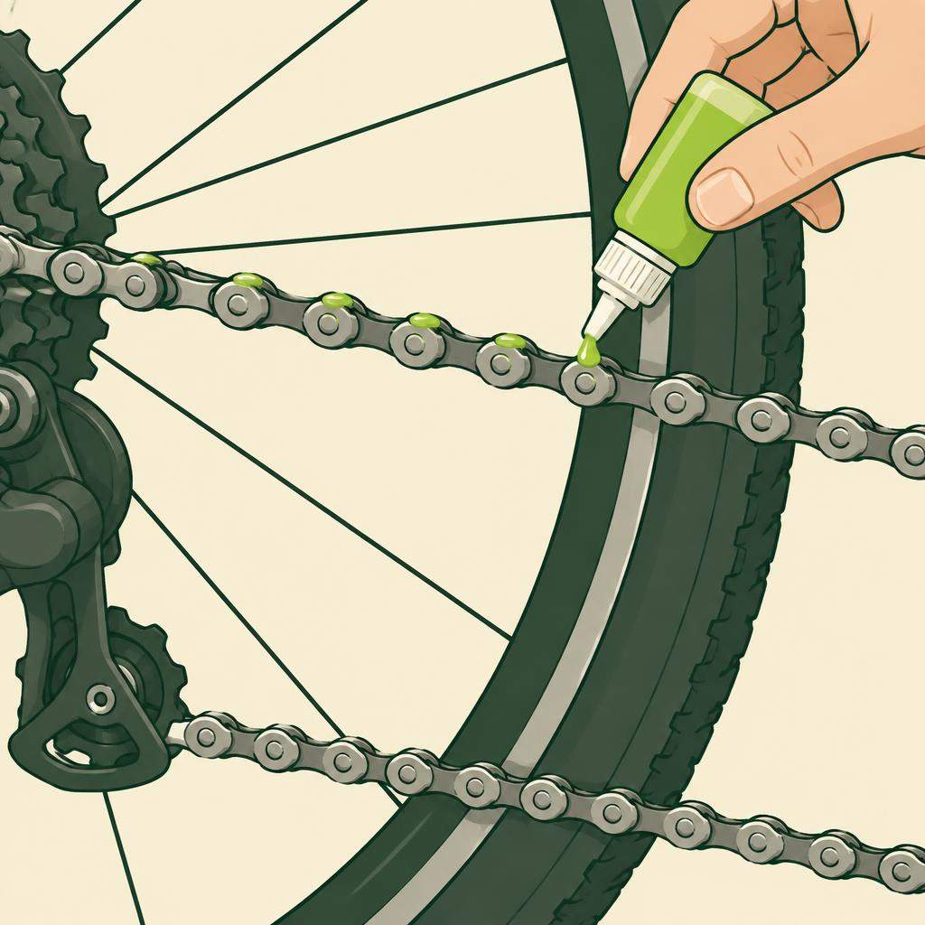 Nettoyer et lubrifier une chaîne de vélo, étape 3