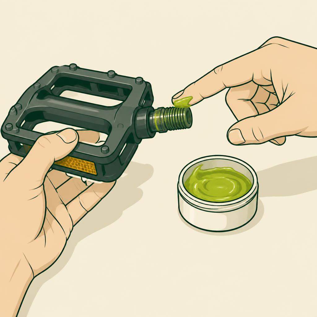 Illustration : Préparer la pédale de remplacement
