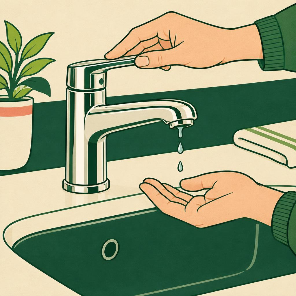Fix a dripping tap: check the cartridge or washer: Confirm the source