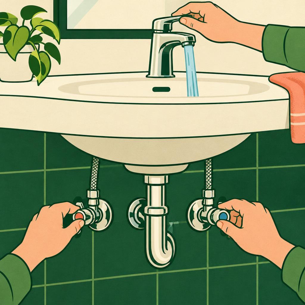 Fix a dripping tap: check the cartridge or washer: Shut off and release pressure